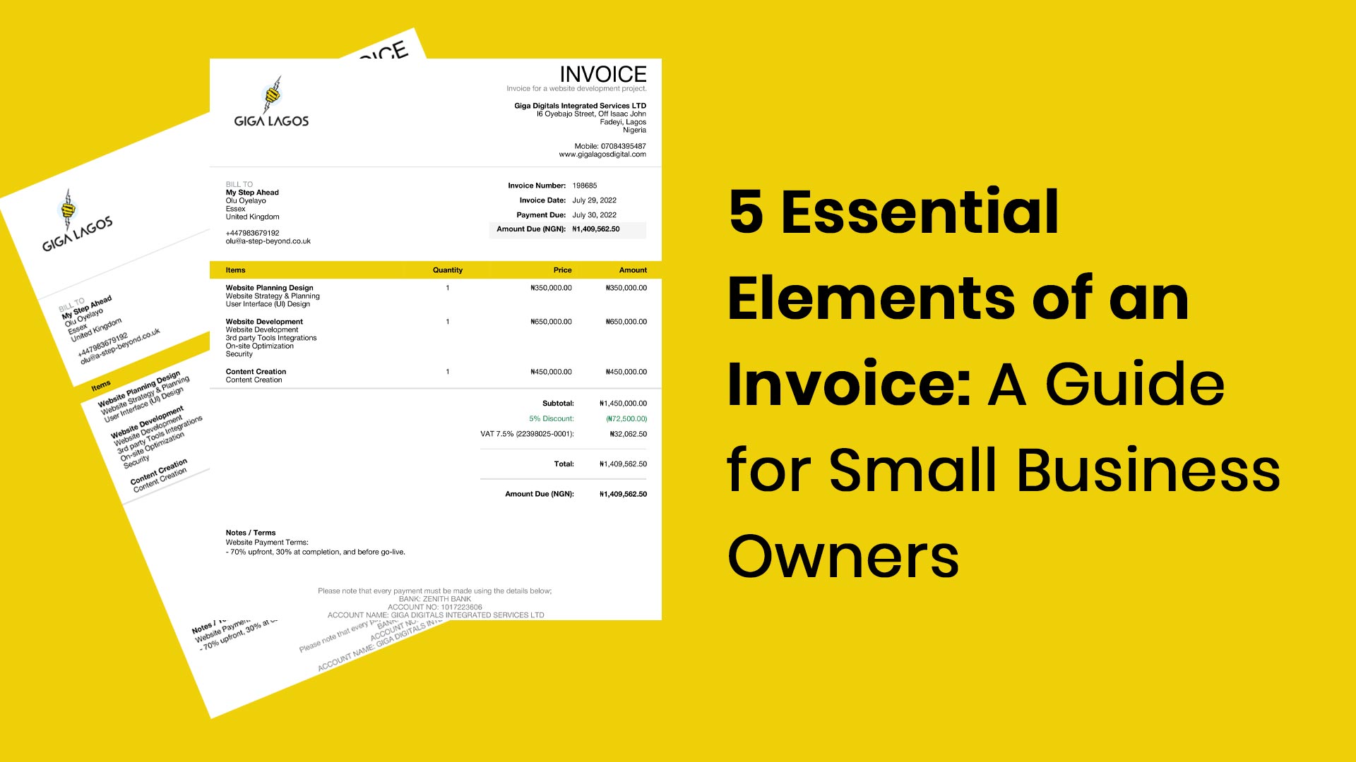 5 Essential Elements of an Invoice - A Guide for Small Business Owners