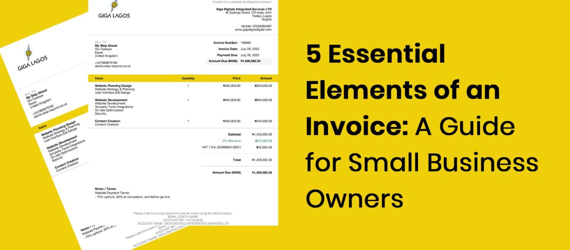 5 Essential Elements of an Invoice - A Guide for Small Business Owners